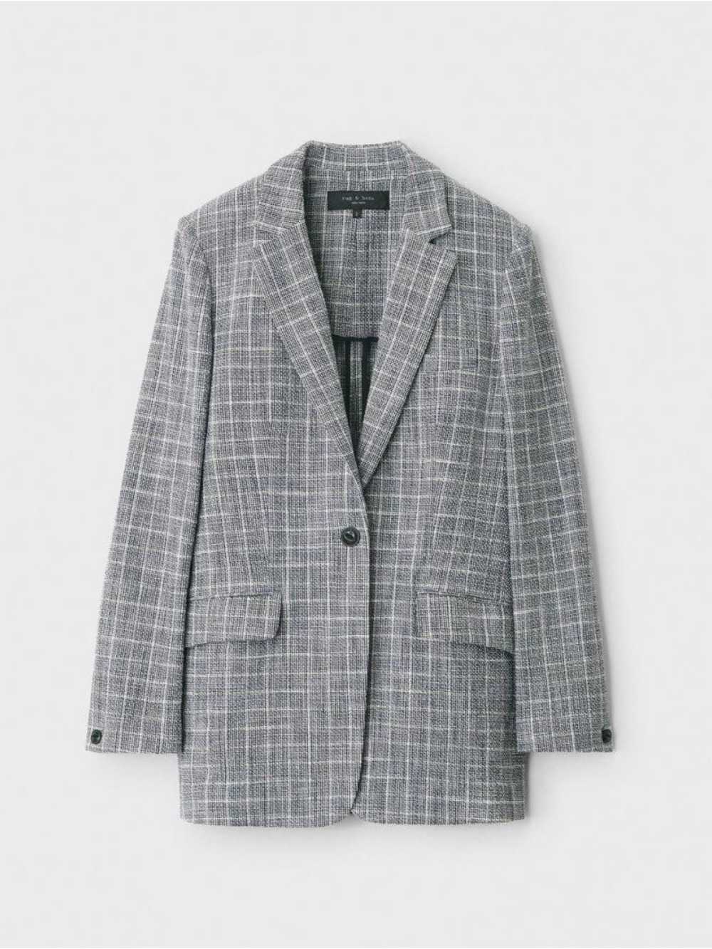 Rag & Bone grey check deconstructed check ames blazer (missing size) - Picture 6 of 16